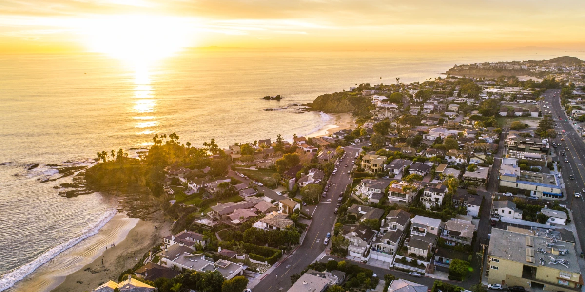 Aerial View of Laguna Beach