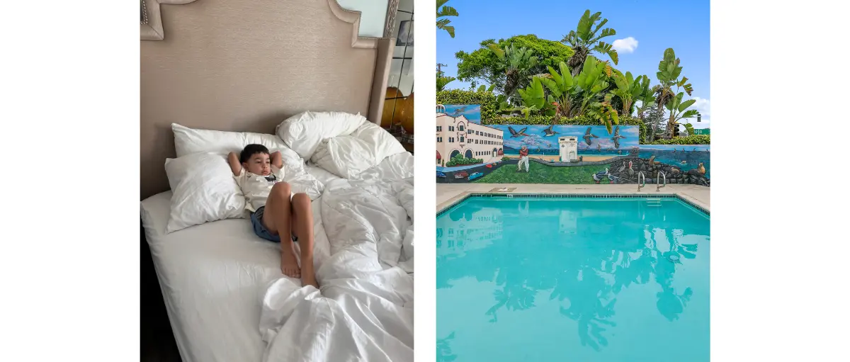 The Beds & Pool at Costa Art Hotel